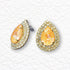 Auskarai "Jasmīnas (Persikų DeLite)" su Swarovski™ kristalais